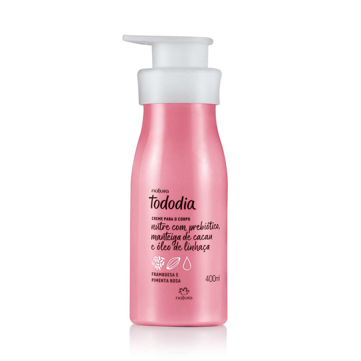 Creme Desodorante Nutritivo para o Corpo Framboesa e Pimenta Rosa Tododia 400ml Creme Desodorante Nutritivo para o Corpo Framboesa e Pimenta Rosa Tododia 400ml