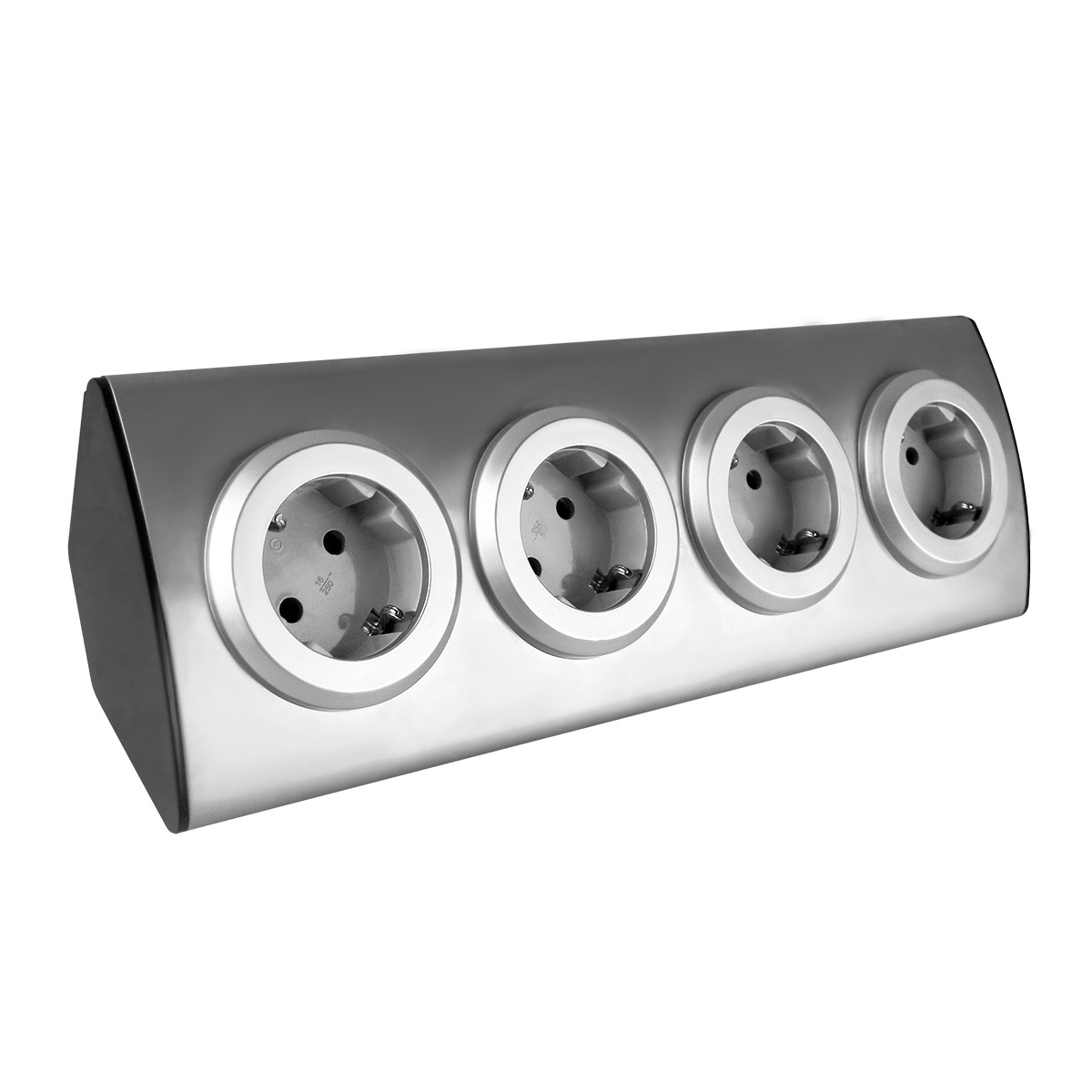 ORNO NADGRADNA UTIČNICA ZA NAMJEŠTAJ 4xŠUKO, INOX, 3680W ORNO NADGRADNA UTIČNICA ZA NAMJEŠTAJ 4xŠUKO, INOX, 3680W
