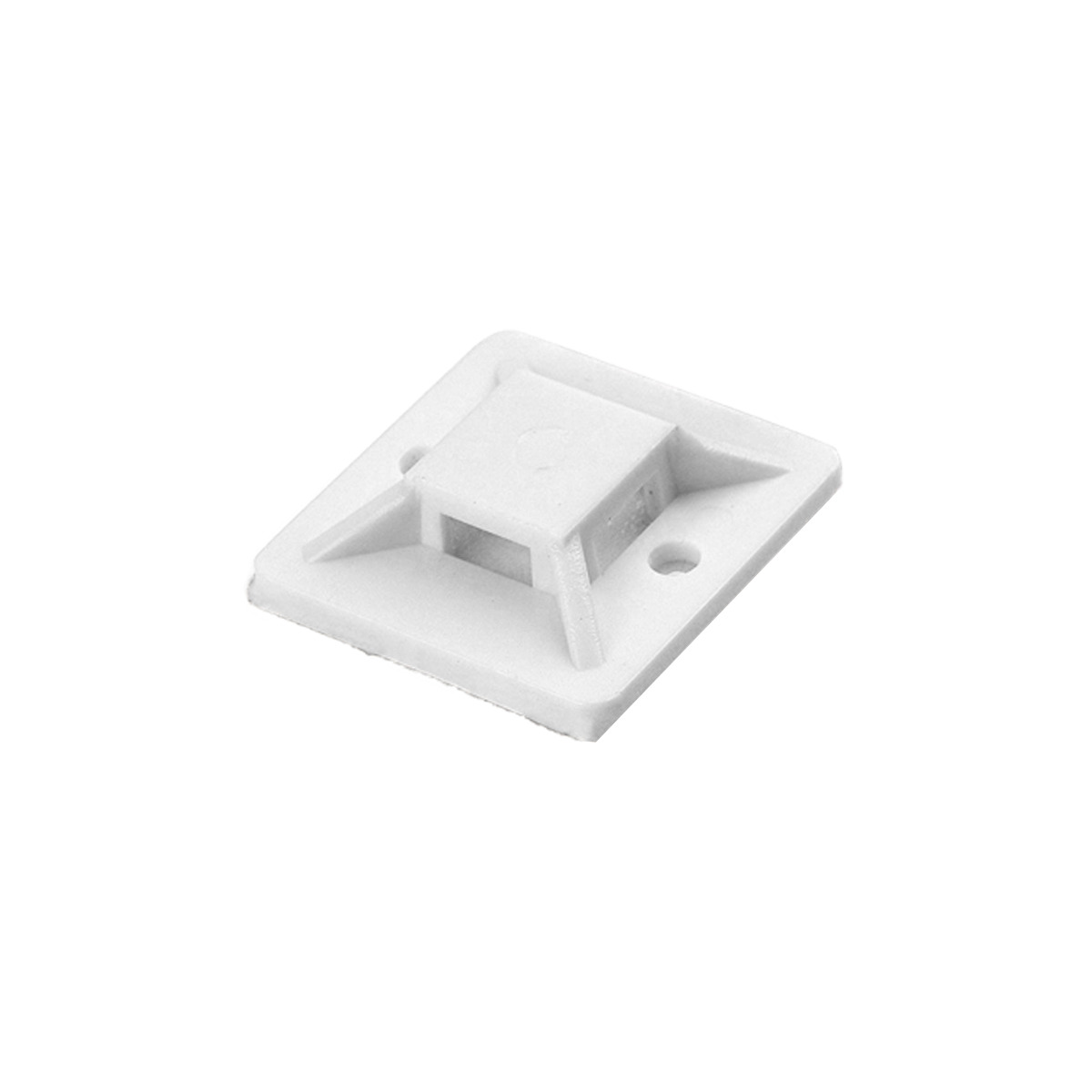 ORNO DRŽAČ VEZICA SAMOLJEPLJIVI 30x30x8,7mm (max. 4,8mm) BIJELI, 50/1