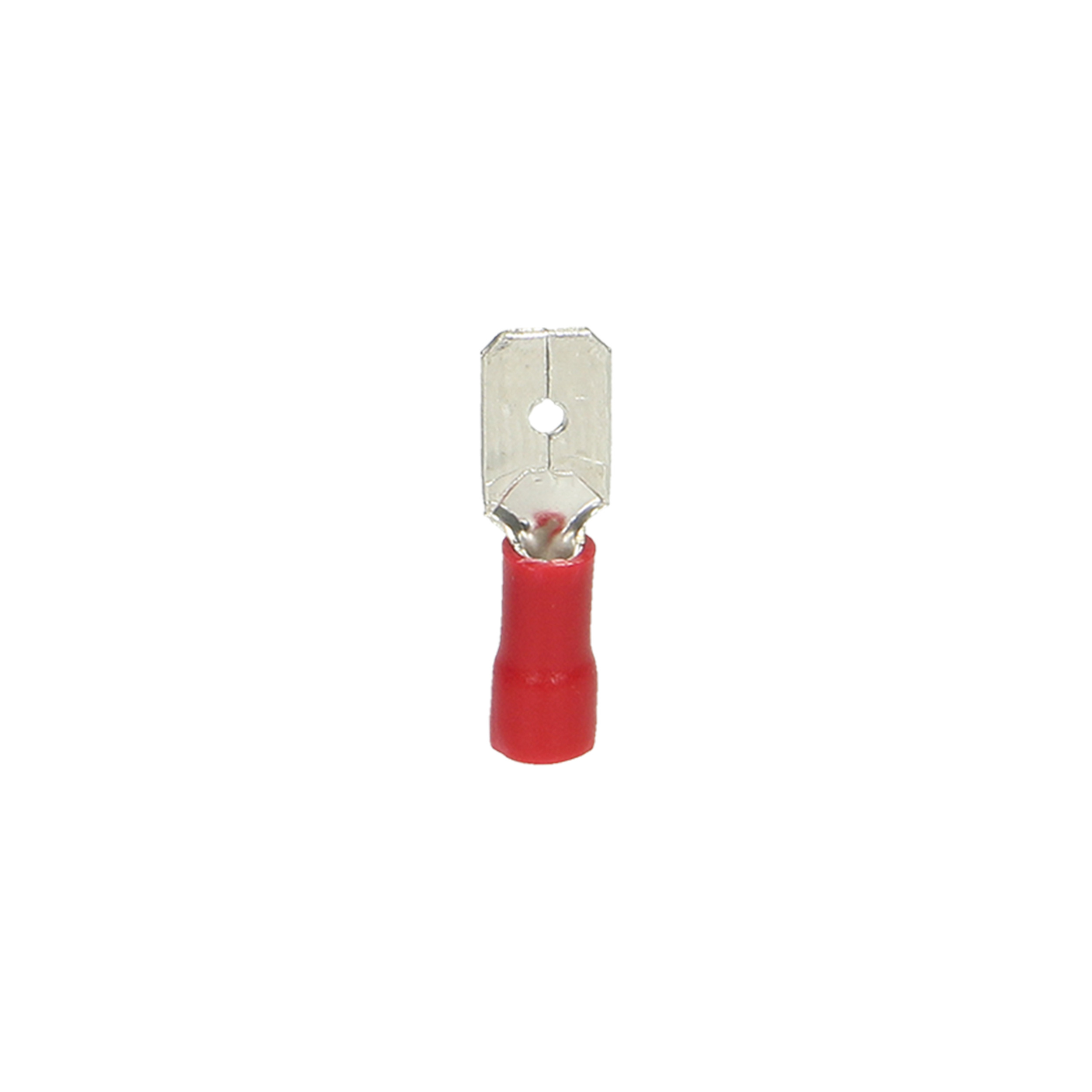 ORNO STOPICA FASTON MUŠKA 1mm2/6,3mm 10/1 BLISTER, CRVENA
