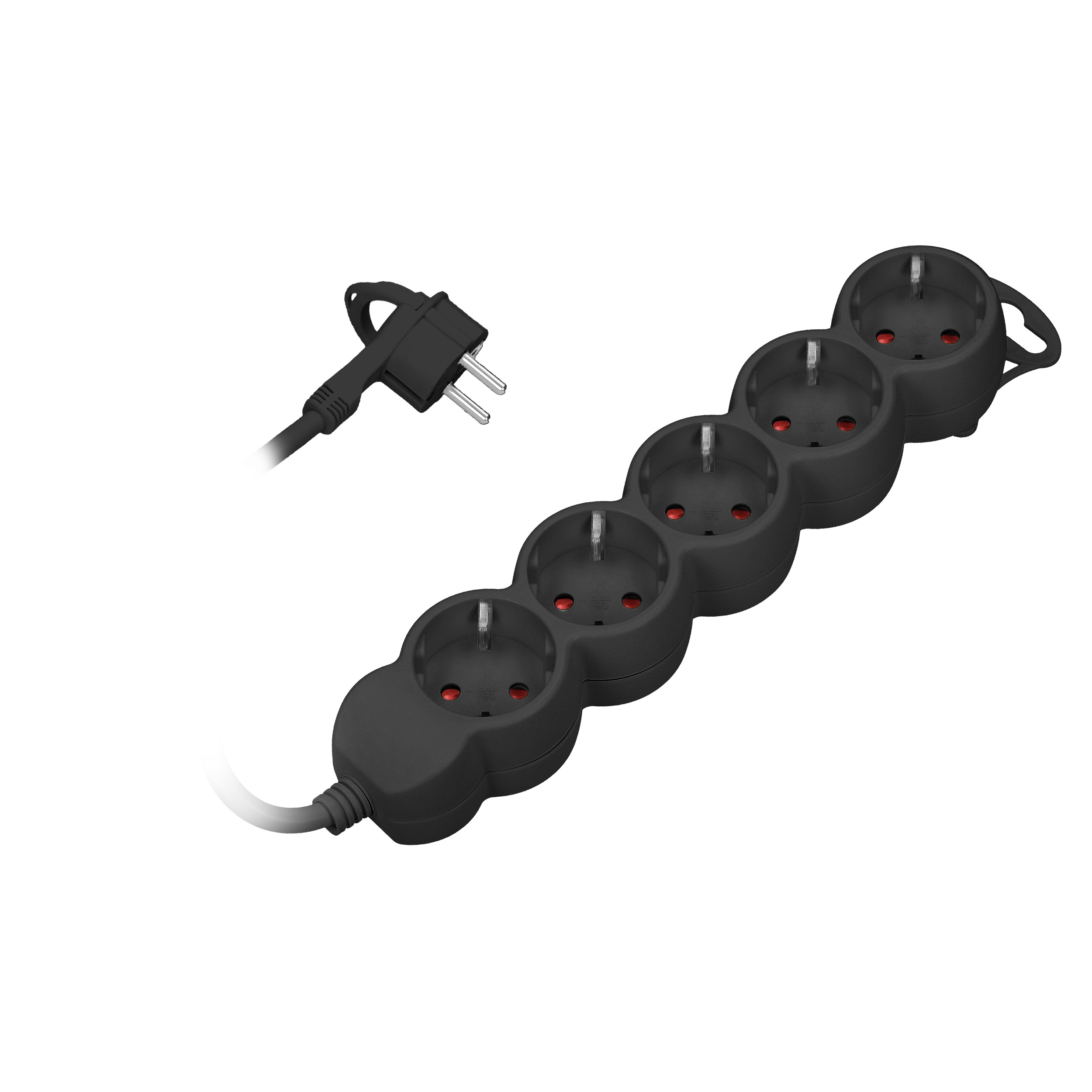 ORNO PRODUŽNI KABEL CRNI 5 UTIČNICA 3m, 3x1mm2