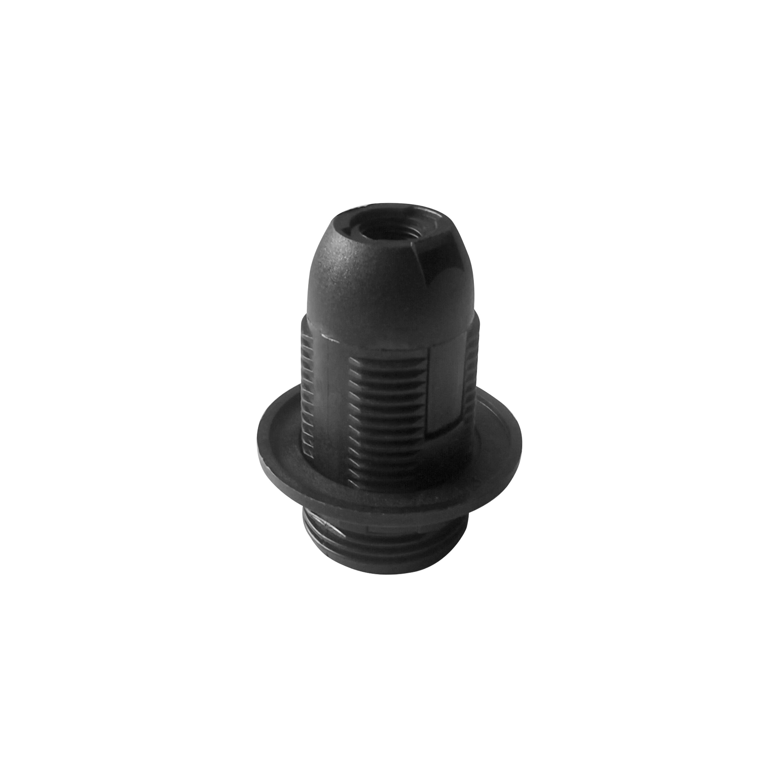 ORNO GRLO E14 PLASTIČNO S PRSTENOM (LUSTER GRLO), CRNO