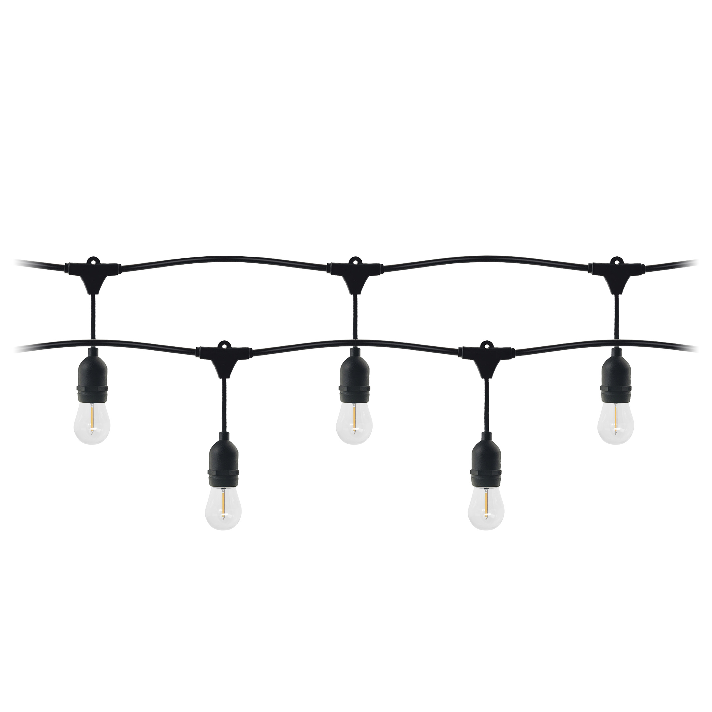 ORNO GIRLANDA 10m, 10xE27, 10+1 LED ŽAR. 1W, 3000K, IP44 (NOVO)