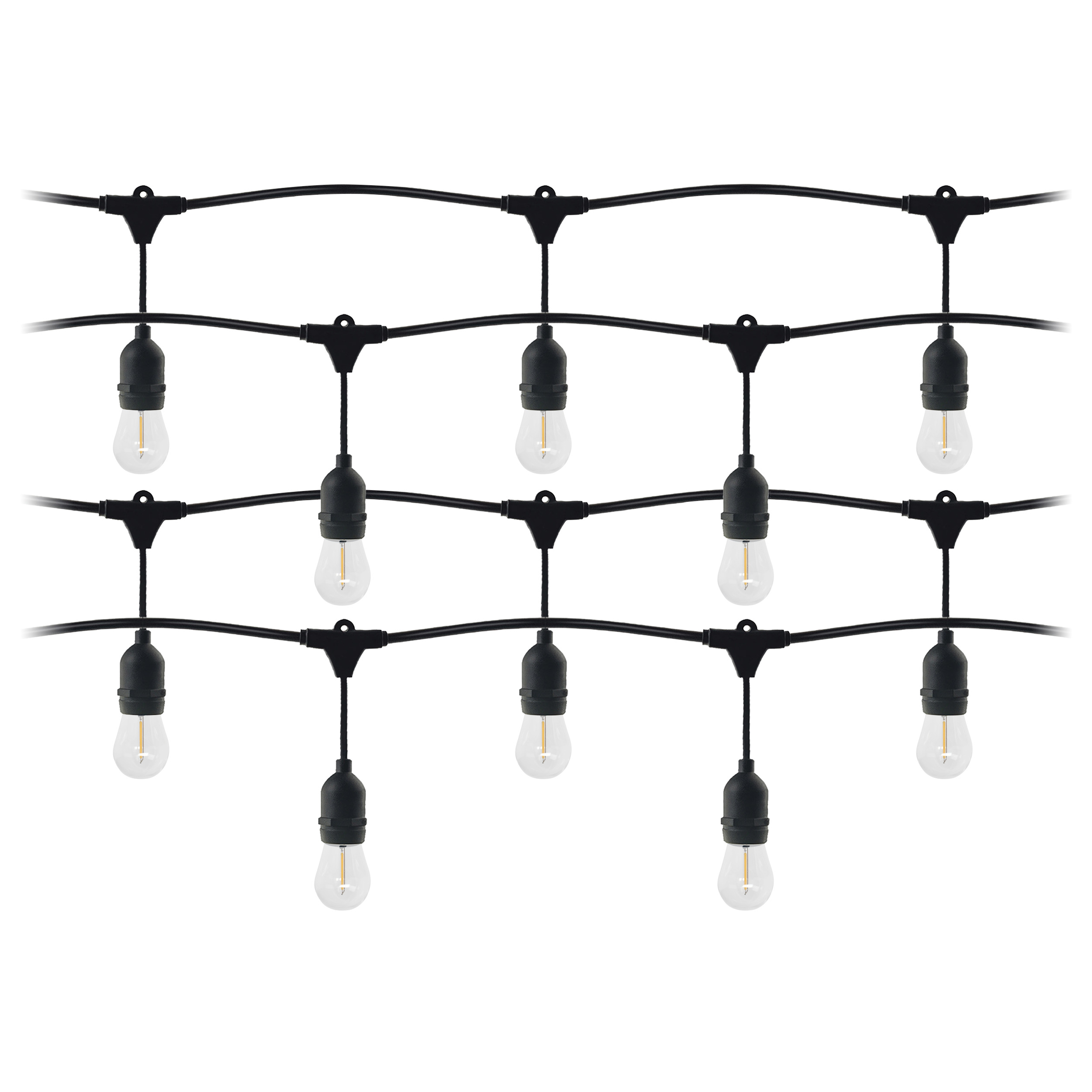ORNO GIRLANDA 20m, 20xE27, 20+1 LED ŽAR. 1W, 3000K, IP44 (NOVO)