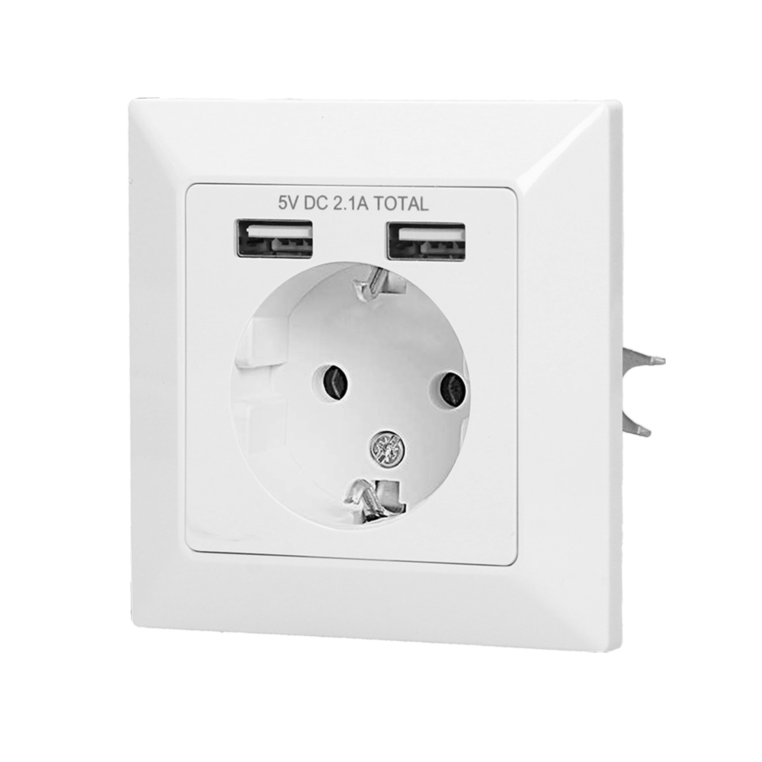 ORNO UTIČNICA ŠUKO + 2xUSB A, BIJELA “EOL”