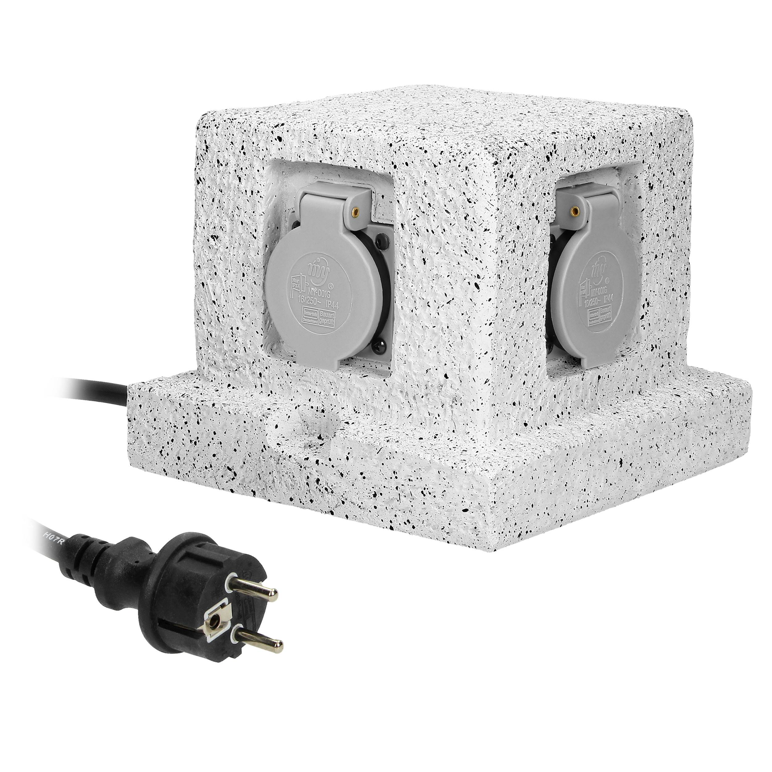 ORNO VRTNE UTIČNICE “POST” 4xŠUKO, 3m GUMENI KABEL H07RN-F 3×1,5mm2 2 MODA RADA