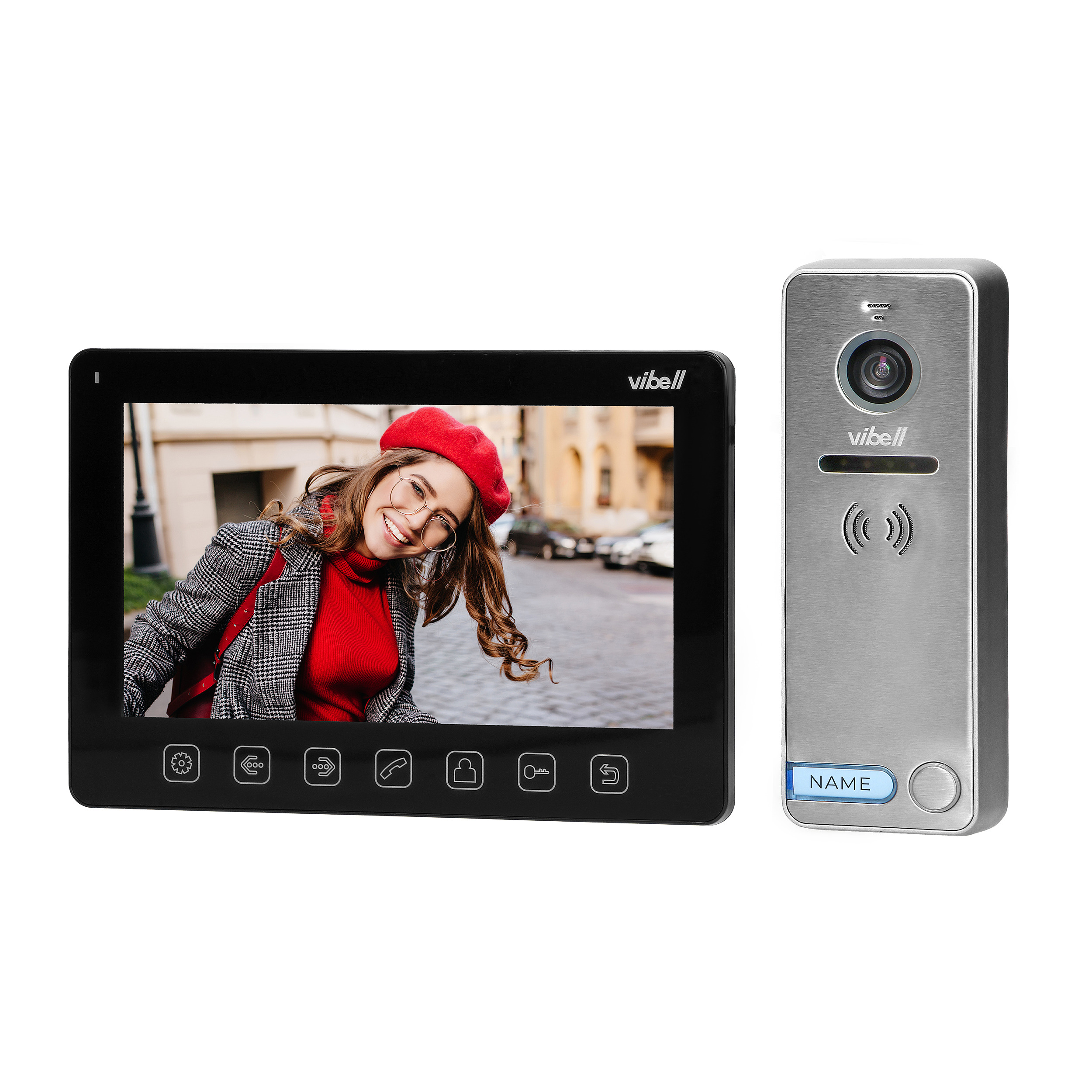 ORNO PORTAFON VIDEO LCD 7″, “NOVEO”, CRNI