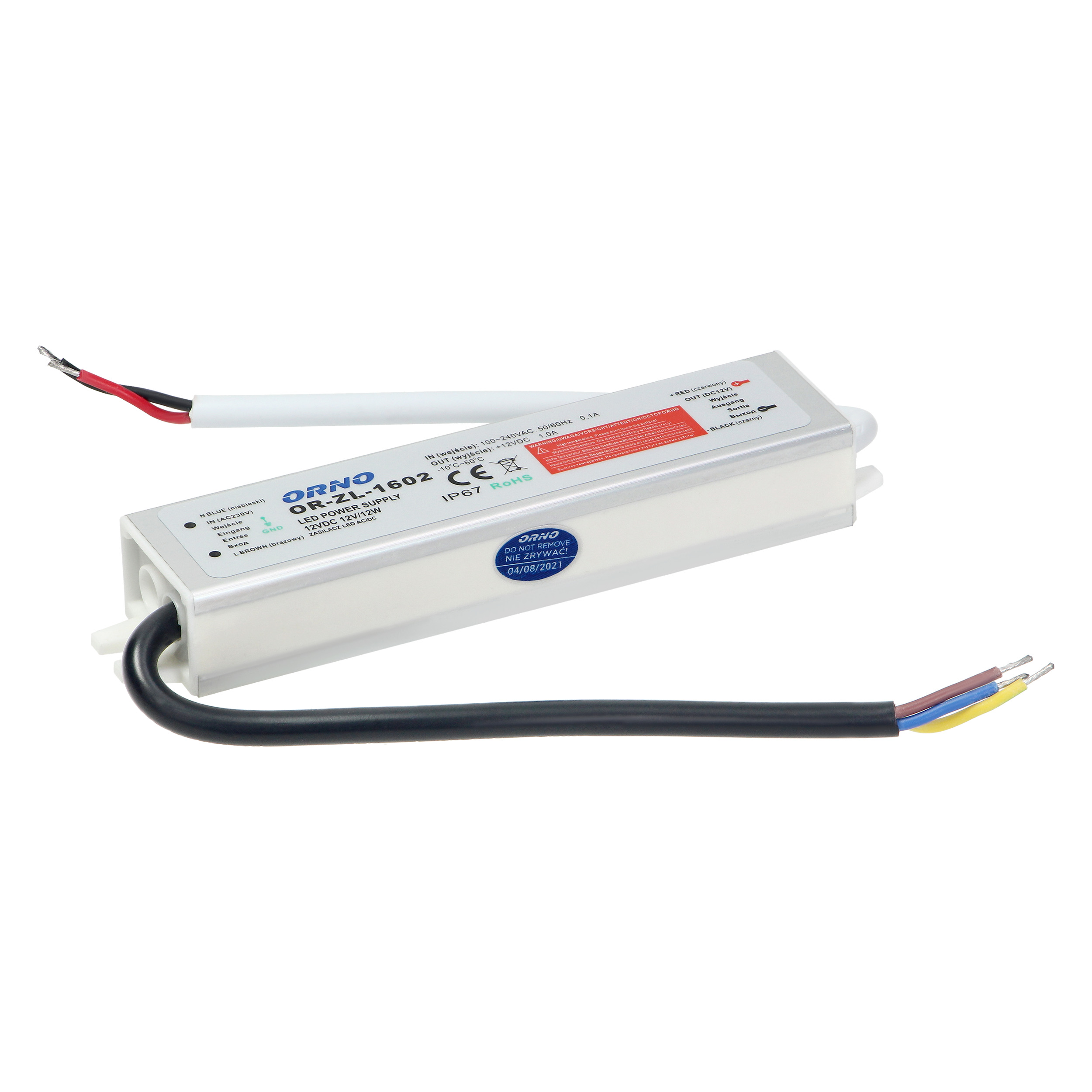 ORNO TRANSFORMATOR IP67, 12W, 12V “EOL” (07500263) ORNO TRANSFORMATOR IP67, 12W, 12V “EOL” (07500263)