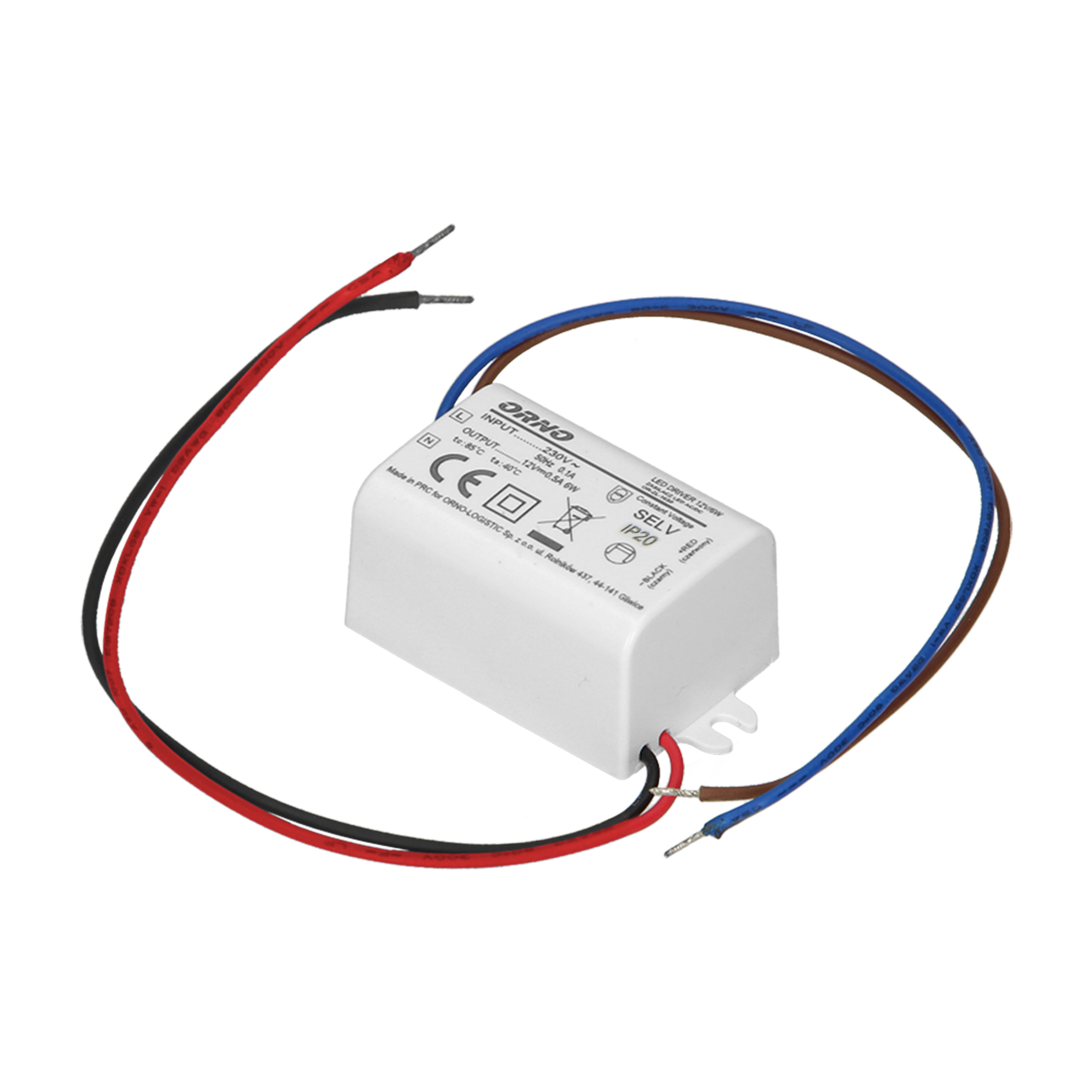 ORNO TRANSFORMATOR 6W, 12V, IP20, MINI ORNO TRANSFORMATOR 6W, 12V, IP20, MINI