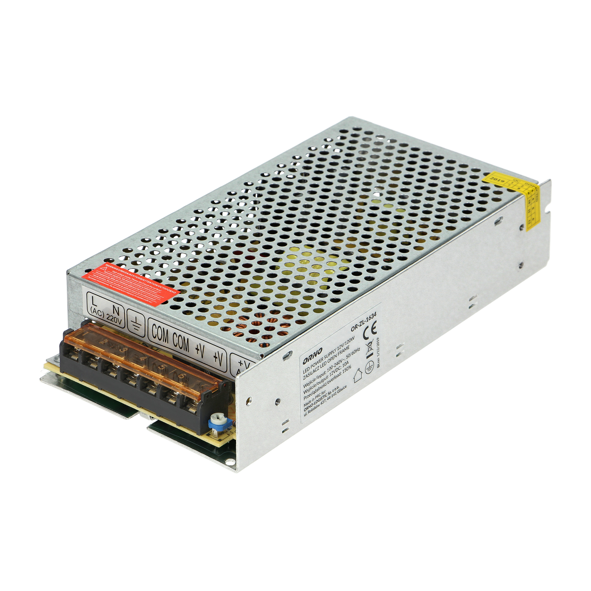 ORNO TRANSFORMATOR 200W, 12V, IP20, METAL CASE ORNO TRANSFORMATOR 200W, 12V, IP20, METAL CASE