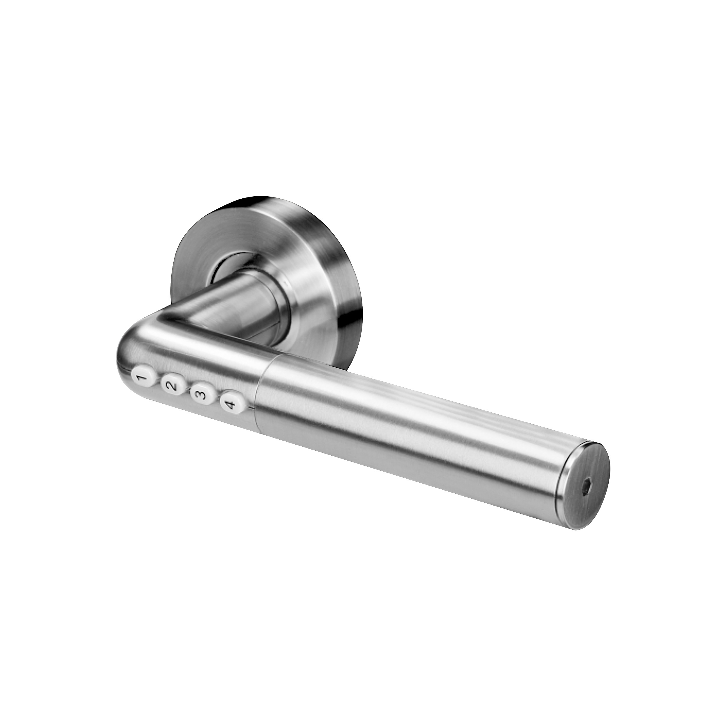 ORNO “PAMETNA” KVAKA SILVER NA ŠIFRU, PIN, BLUETOOTH, IP44, BAT. 2xCR2