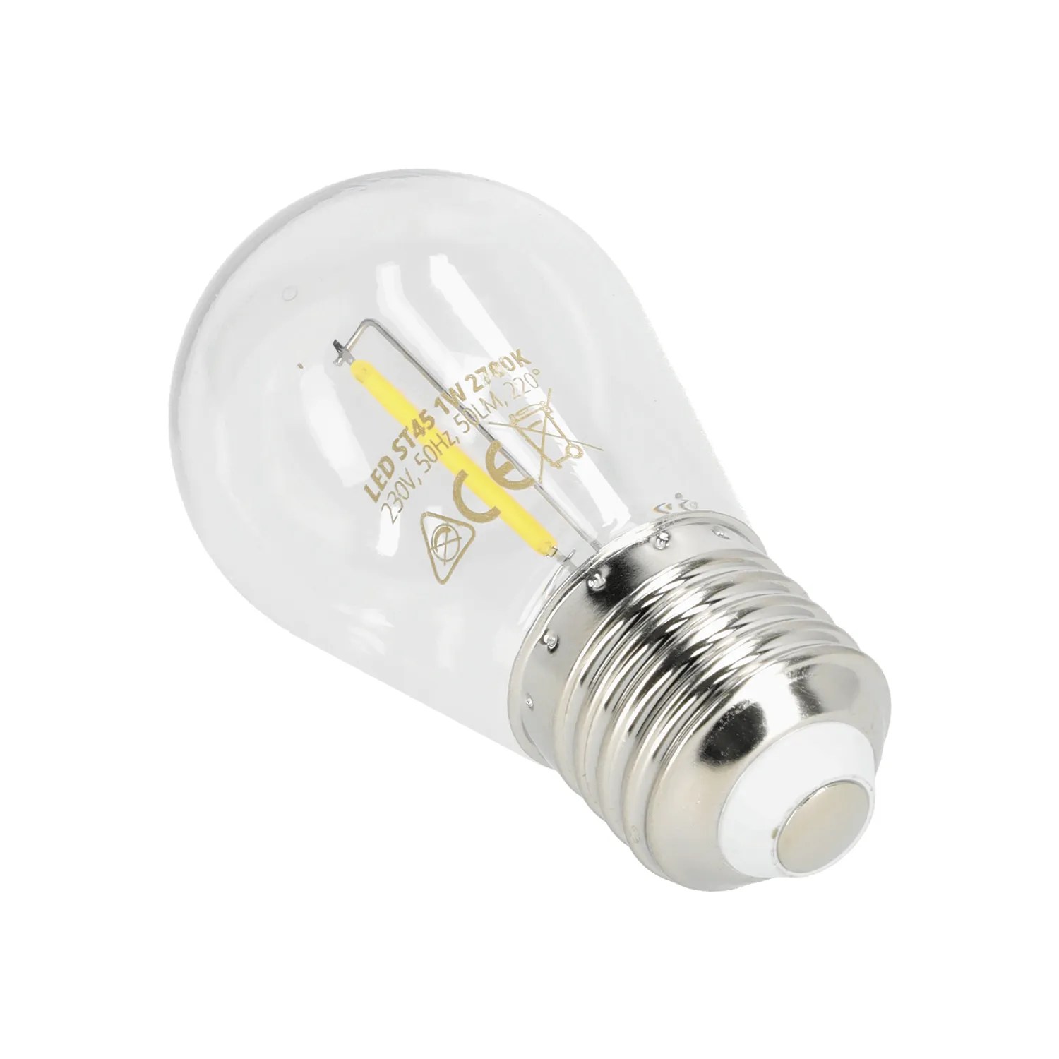 KOBI LED ŽAR. ZA GIRLANDE E27, ST45, 1W, 50lm, WARM WHITE
