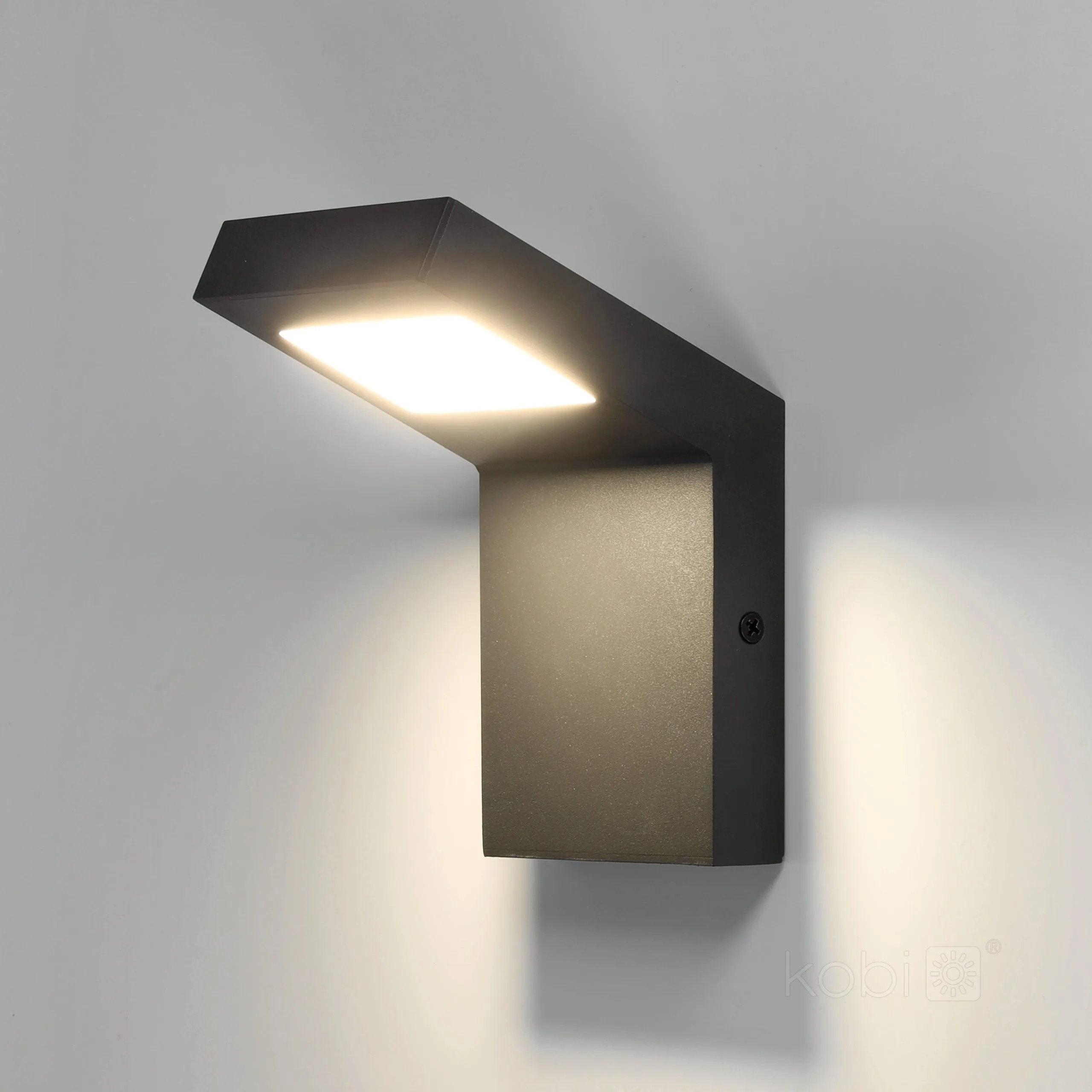 KOBI ZIDNA LED SVJ. “INDUO” 10W, 400lm, 4000K, IP54, CRNA