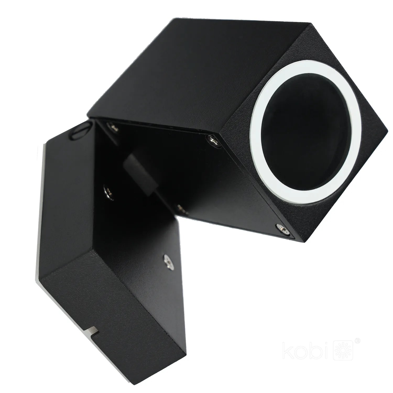 KOBI ZIDNA LED SVJ. “QUAZAR 15” 1xGU10, IP44, CRNA, POMIČNA