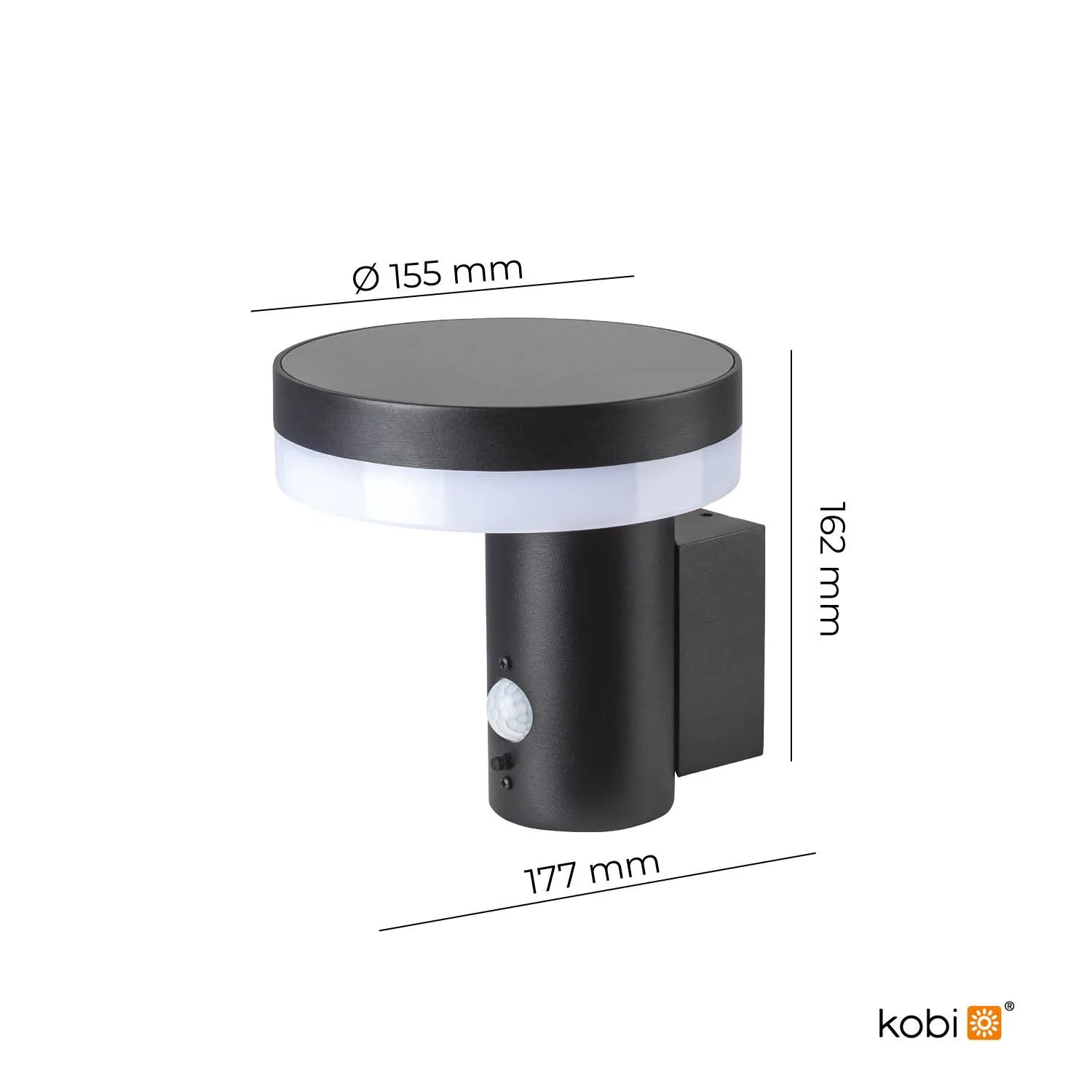 KOBI SOLARNA ZIDNA SVJ. “SOLARIS 3”, 5,5W 4000K, PIR, IP44