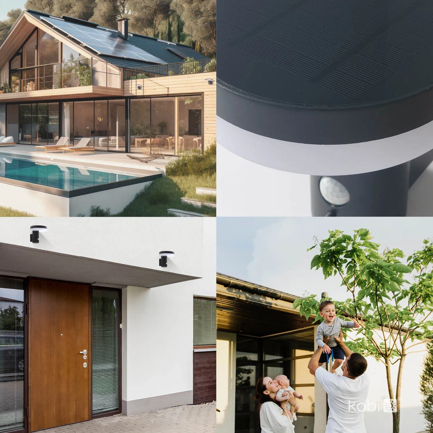 KOBI SOLARNA ZIDNA SVJ. “SOLARIS 3”, 5,5W 4000K, PIR, IP44