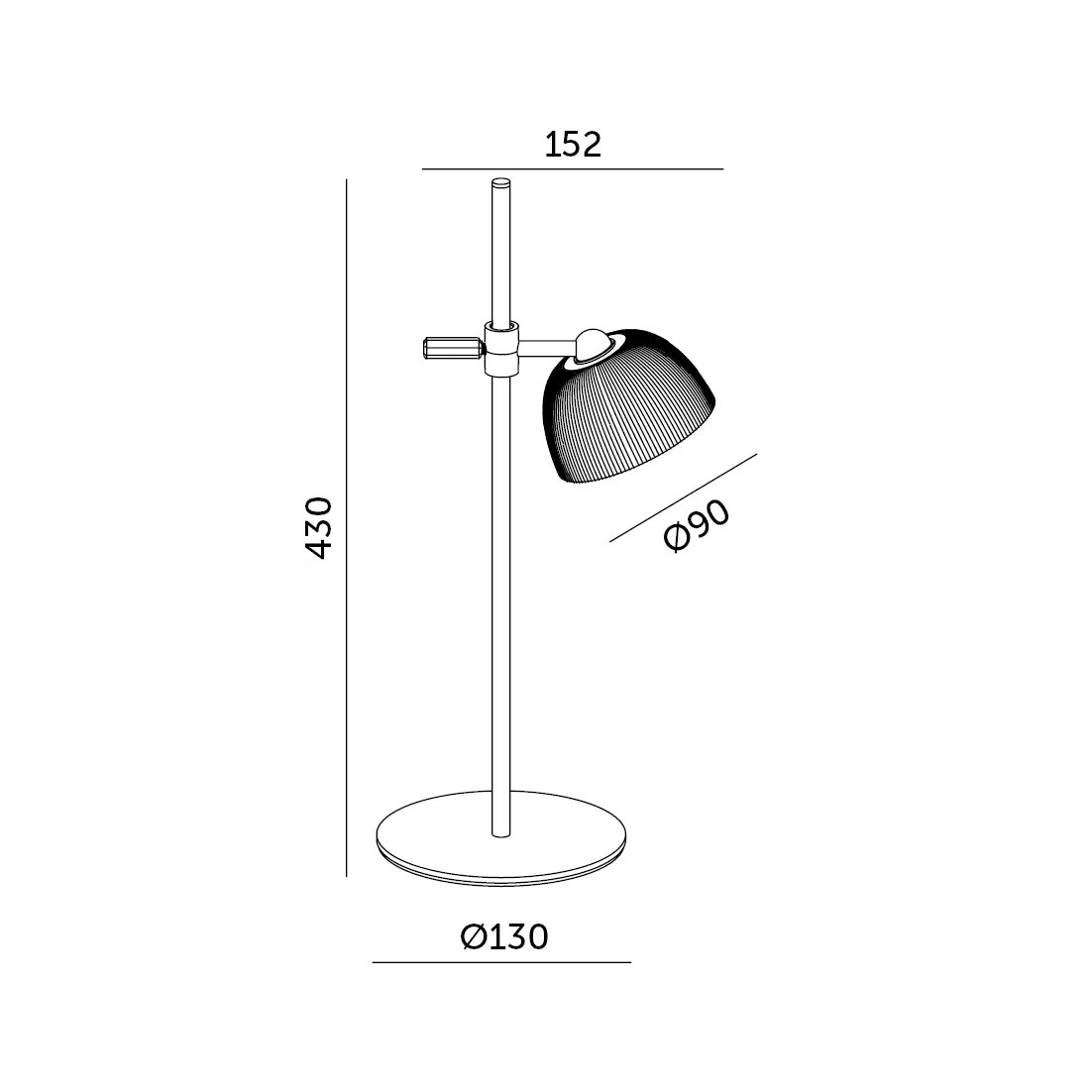 KOBI STOLNA SVJ. “LED LIZBONA” 3,5W CCT, 220lm, BIJELA