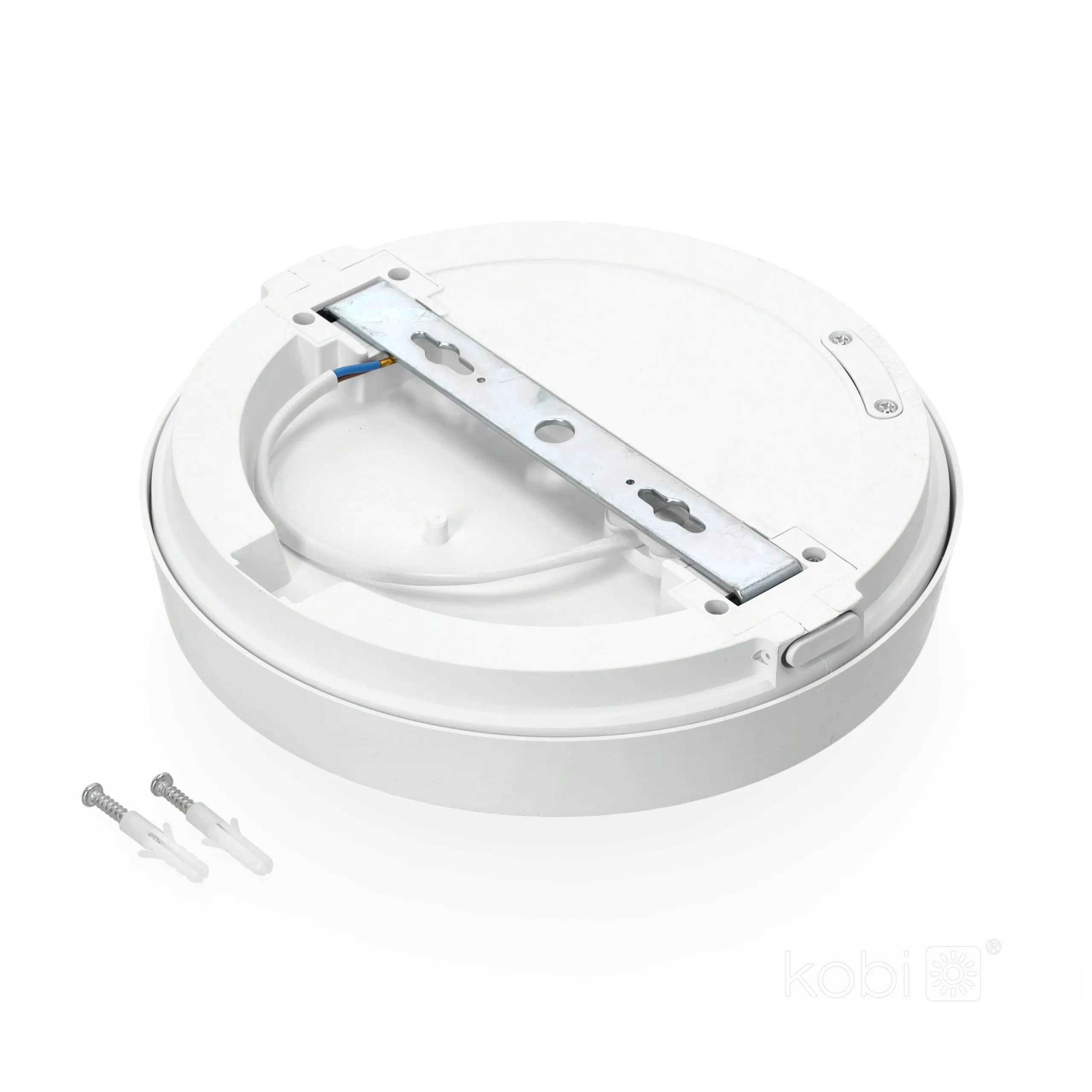 KOBI LED PLAF. OKR. “NAIROS” BIJELA 12W, 3CCT, 1260lm, IP65, fi 200mm