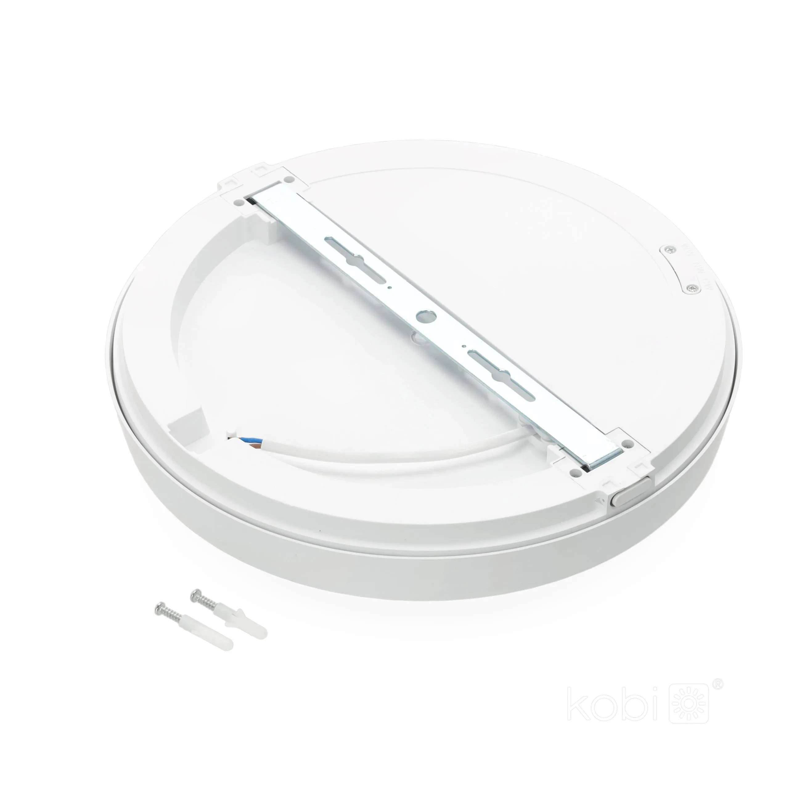 KOBI LED PLAF. OKR. “NAIROS” BIJELA 24W, 3CCT, 2520lm, IP65, fi 300mm