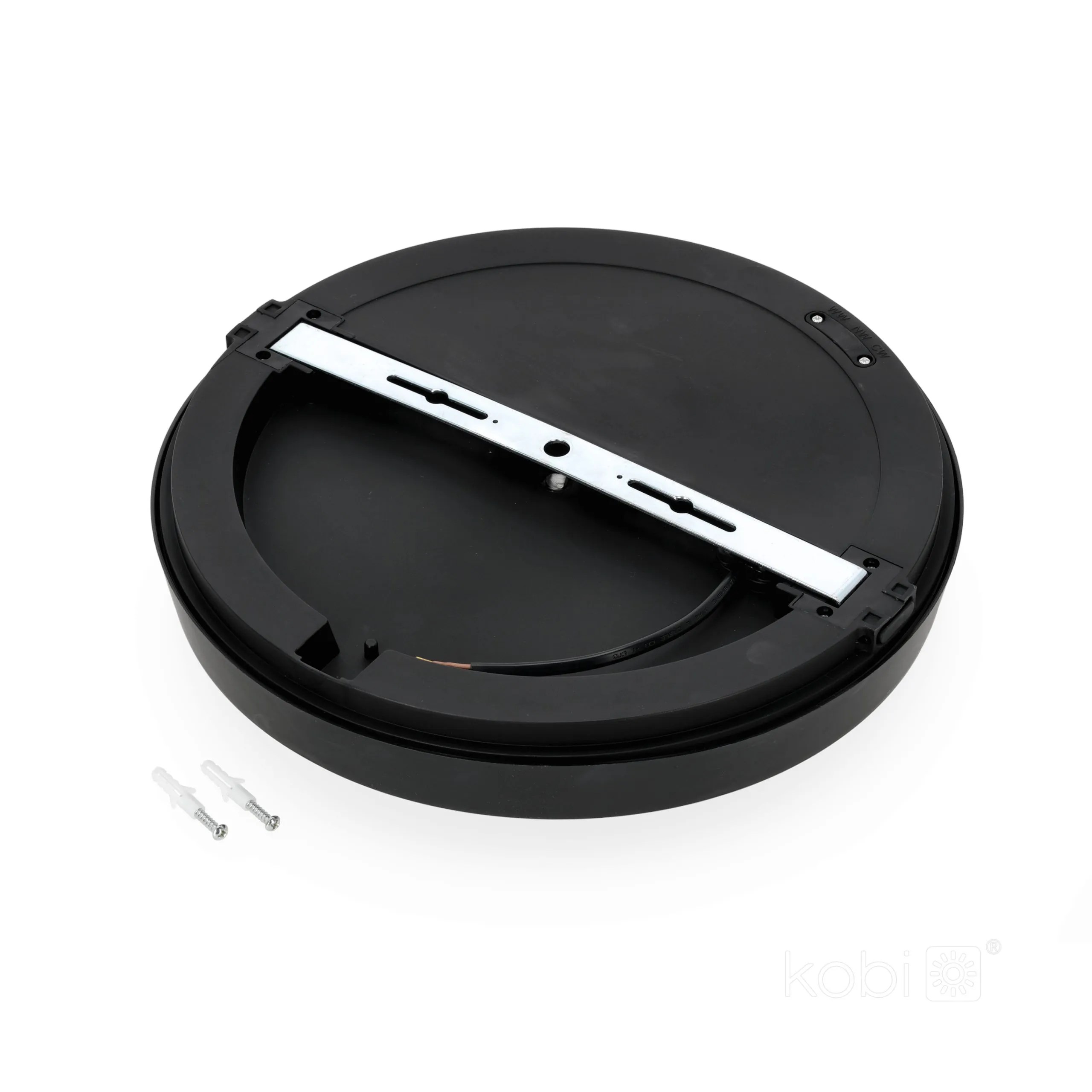 KOBI LED PLAF. OKR. “NAIROS” CRNA 24W, 3CCT, 2520lm, IP65, fi 300mm