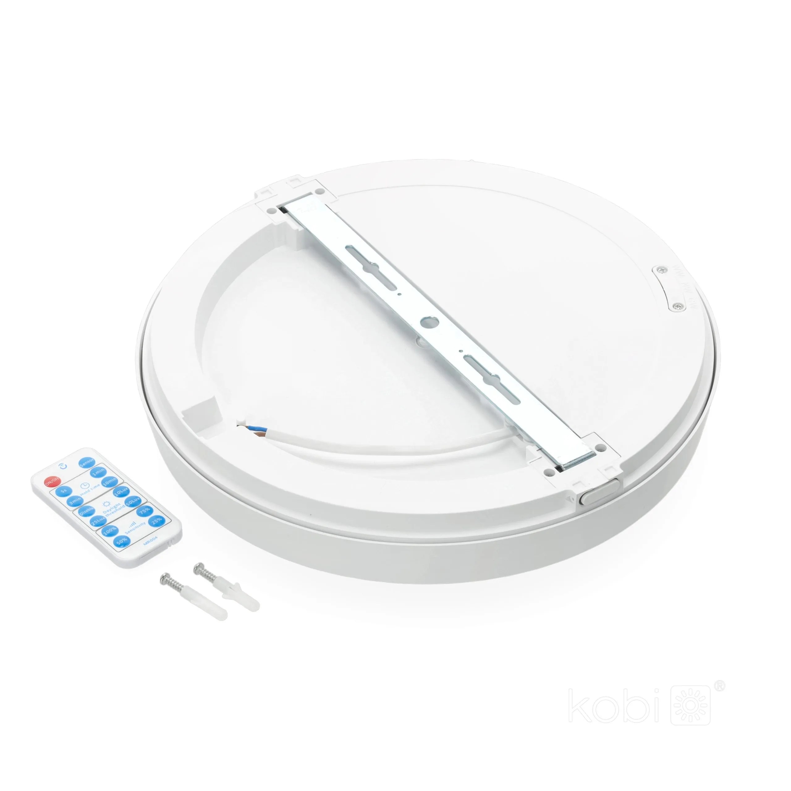 KOBI LED PLAF. OKR. “NAIROS MIC” BIJELA 24W, 3CCT, 2520lm, IP65, fi 300mm