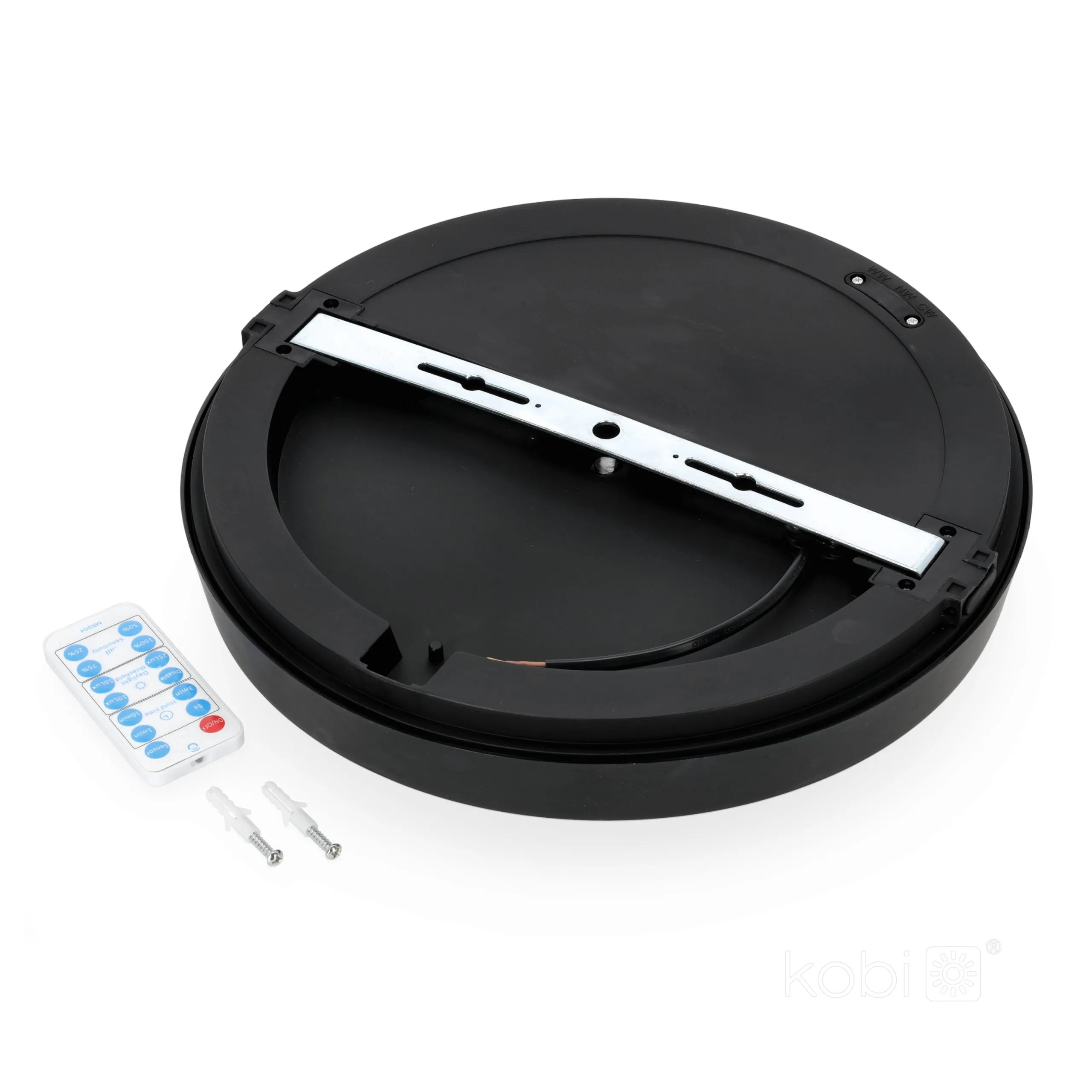 KOBI LED PLAF. OKR. “NAIROS MIC” CRNA 24W, 3CCT, 2520lm, IP65, fi 300mm