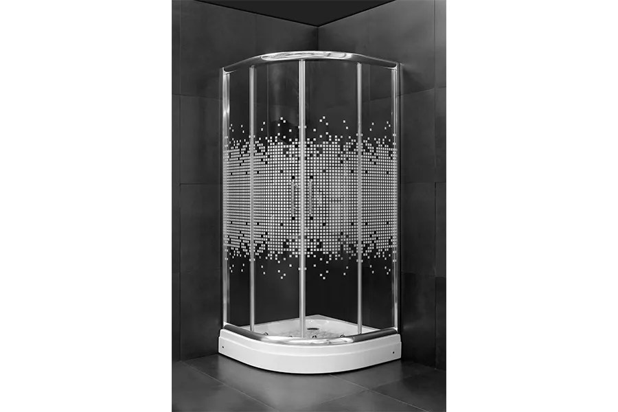 Minotti tuš kabina, polukružna – 90x90x185 5 mm