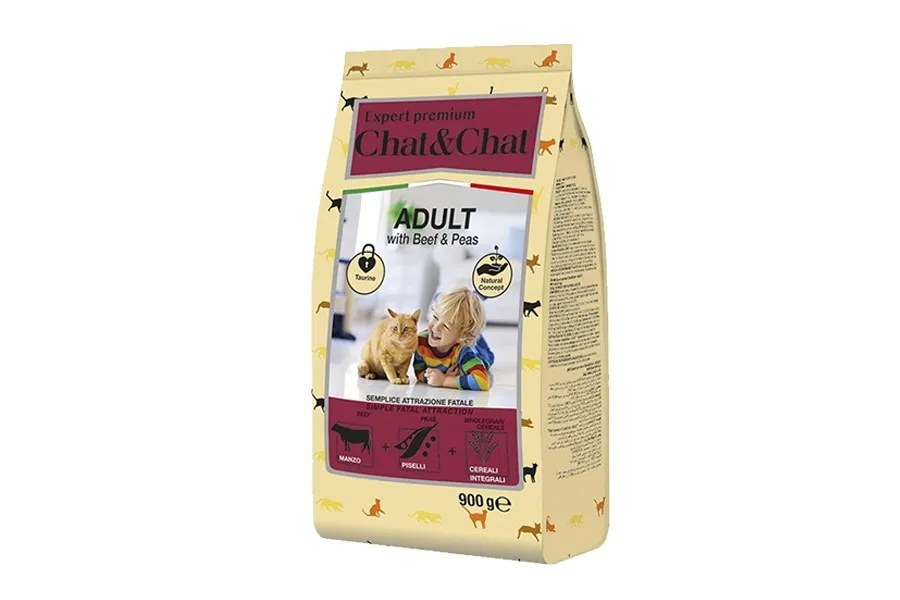 Hrana za mačke CHAT&CHAT govedina – 900 g