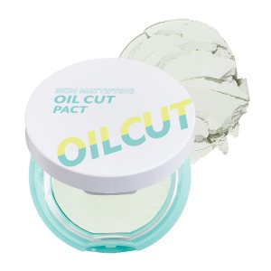I’M MEME Compact – Oil Cut Pact | Sebum Absorbing, Korean Pressed Setting Powder for Blurring Effect, Makeup Powder Foundation, Translucent Compact, Finishing Powder, Oil Control Face Powder, 0.35 Oz