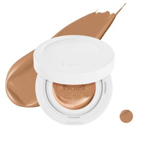 Parnell Cicamanu Serum Cushion – Moisturizing Foundation for Soothing, Coverage, Glass Skin and Lightweight for Sensitive and Dry Skin Pearl Skin (0.52 Fl Oz) (34N)
