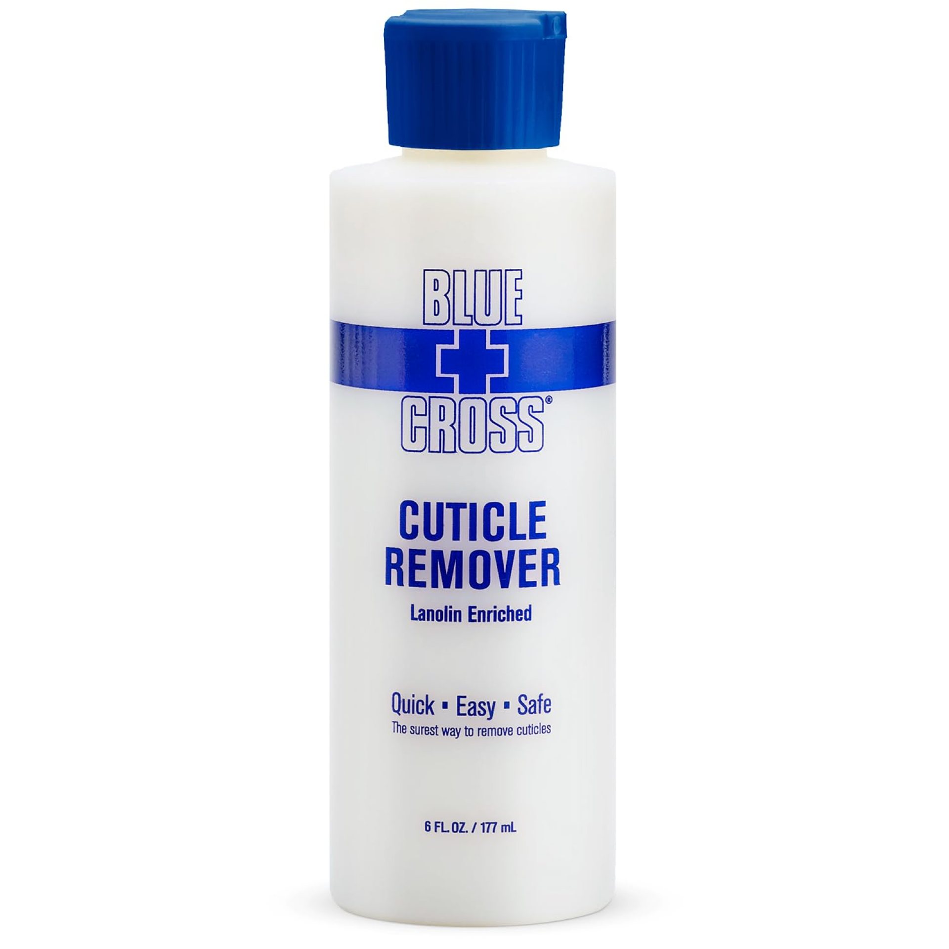 Blue Cross Cuticle Remover Liquid, Cuticle Softener for Nails, Professional Nail Care with Lanolin for Brittle Hang Nails, Hydrating, Moisturizing, Dry Cuticles, Made in USA, 6oz Blue Cross Cuticle Remover Liquid, Cuticle Softener for Nails, Professional Nail Care with Lanolin for Brittle Hang Nails, Hydrating, Moisturizing, Dry Cuticles, Made in USA, 6oz
