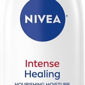 NIVEA Intense Healing Body Lotion for Dry Skin, 72-Hour Moisturizing Lotion with Deep Nourishing Serum and Provitamin B5, 16.9 Fl Oz Pump Bottle