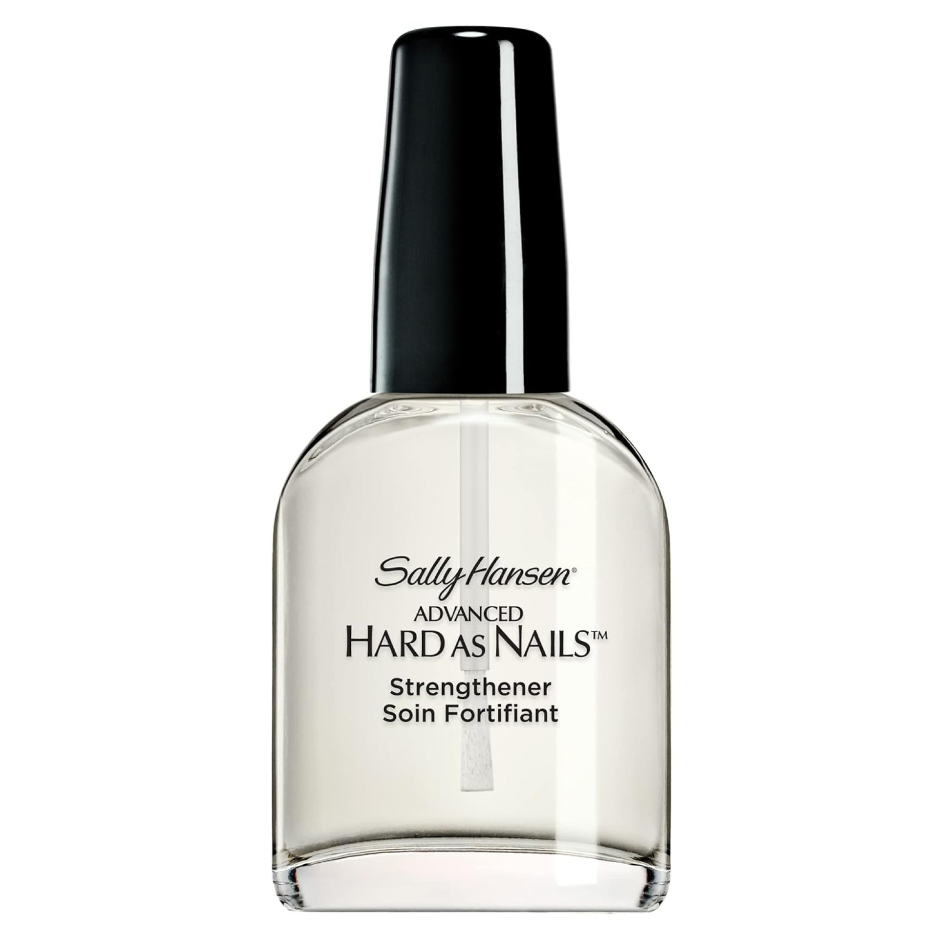 Sally Hansen Advanced Hard as Nails™, Clear Nail Strengthener, Includes Retinol and Nylon, Nourishing Sally Hansen Advanced Hard as Nails™, Clear Nail Strengthener, Includes Retinol and Nylon, Nourishing