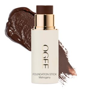 Ogee Sculpted Complexion Foundation Stick (Mahogany 14.5N – Deep Cocoa, Rich Undertones) Full Coverage Foundation Makeup – Instantly Balance & Even Complexion – 70% Organic Ingredients