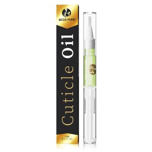 Nail Art Cuticle Protector Pen – Tool for Nail Art and Growth – Manicure & Pedicure Treatment for Brittle Breaking Fingernails (Green Pear & Citrus – 1 Pack)