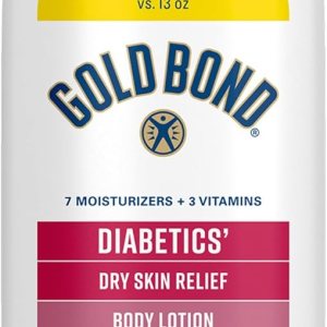 Gold Bond Diabetics’ Dry Skin Relief Body Lotion With Vitamin E & Aloe To Soothe & Moisturize Dry, Flaky & Rough Skin, Value Size, 21 oz.