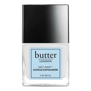 butter LONDON Cuticle Remover Liquid, Melt Away – Cuticle Oil Exfoliator & Softener Gently Removes Dry, Overgrown Cuticles for Healthy Looking Nails – Fast-Acting & Pain-Free Formula
