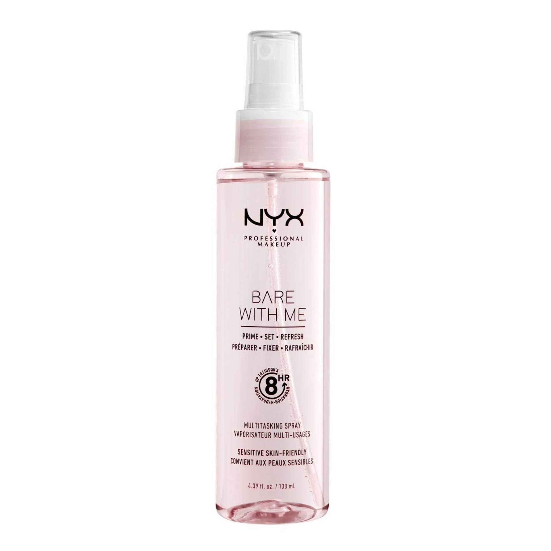 NYX PROFESSIONAL MAKEUP Bare With Me Multitasking Face Primer & Makeup Setting Spray, Hydrating Face Mist for up to 8HR Wear, Long-Lasting, Vegan Formula NYX PROFESSIONAL MAKEUP Bare With Me Multitasking Face Primer & Makeup Setting Spray, Hydrating Face Mist for up to 8HR Wear, Long-Lasting, Vegan Formula