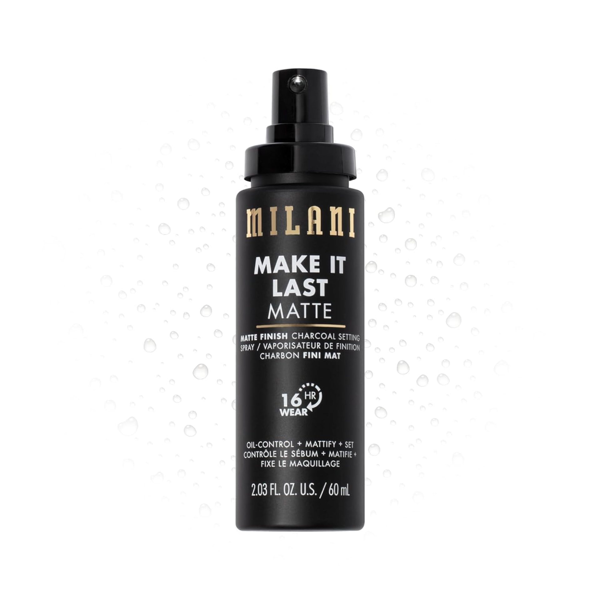 Milani Setting Spray + Primer, Make It Last Matte- Oil Absorbing Charcoal Formula to Control Shine, Matte Finish Setting Spray for Makeup and Primer for Oily Skin, Prime +Correct + Set, 2.03 Fl. Oz Milani Setting Spray + Primer, Make It Last Matte- Oil Absorbing Charcoal Formula to Control Shine, Matte Finish Setting Spray for Makeup and Primer for Oily Skin, Prime +Correct + Set, 2.03 Fl. Oz