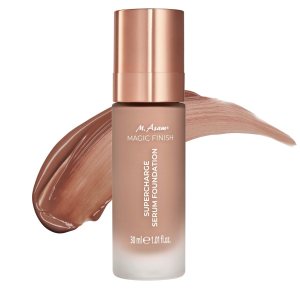 M. Asam MAGIC FINISH Supercharge Serum Foundation Deep Almond (1.01 Fl Oz) – Moisturizing Make Up & Firming Face Serum In One, Anti-aging CC Cream With Optimal Coverage & Hyaluronic Acid
