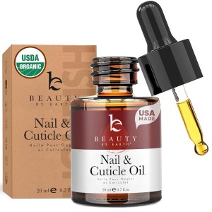 Organic Nail and Cuticle Oil – USA Made Nail Oil for Growth & Strength with Jojoba and Vitamin E, Repair for Damaged Nails & Cuticle Softener made with Natural Ingredients, Nails Care Products