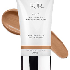PรR Beauty 4-in-1 Tinted Moisturizer With SPF 20 – Hydrating Face Moisturizer, Primer, & Foundation With Shea Butter, Aloe Vera & Vitamin B3 – Vegan Friendly – Free of Paraben, Gluten & BPA