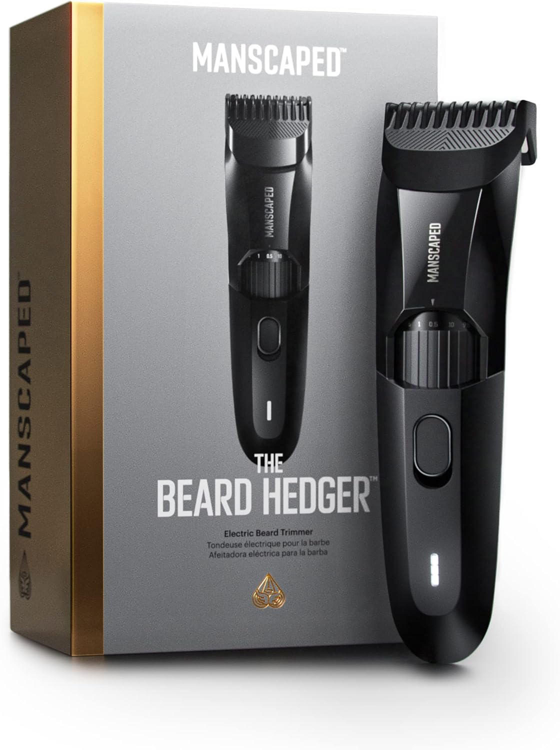 MANSCAPED® The Beard Hedger® Premium Men’s Beard Trimmer, 20 Length Adjustable Blade Wheel, Stainless Steel T-Blade for Precision Facial Hair Trimming, Cordless Waterproof Wet/Dry Clipper MANSCAPED® The Beard Hedger® Premium Men’s Beard Trimmer, 20 Length Adjustable Blade Wheel, Stainless Steel T-Blade for Precision Facial Hair Trimming, Cordless Waterproof Wet/Dry Clipper