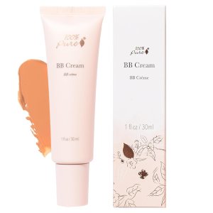 100% PURE BB Cream Shade 10 Luminous Full Face Coverage Skin Care & Glow – All-In-One Primer Concealer & Foundation Makeup – Shimmery, Dewy Youth Light Color w/Warm Undertone – Vegan – 1 Fl Oz