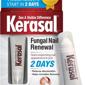 Kerasal Nail Renewal, Restores Appearance of Discolored or Damaged Nails, 0.33 fl oz (Packaging May Vary)