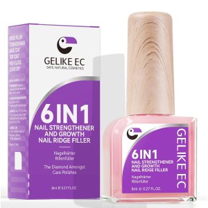 Nail Strengthener Protein for Damaged Nails: Candy Pink 6 in 1 Natural Nail Hardener Extra Strong and Growth – Long Lasting Repair for Damaged Nails – Growth Oil for Salon Home Daily Work