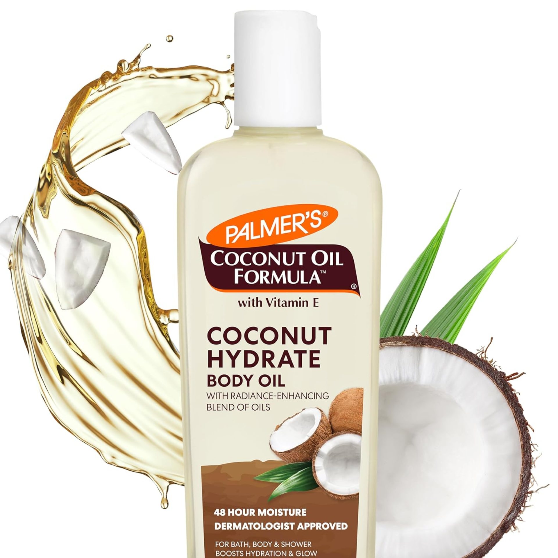 Palmer’s Coconut Oil Formula Body Oil, Body Moisturizer with Green Coffee Extract, Bath Oil for Dry Skin, 8.5 Ounces (Pour Cap) Palmer’s Coconut Oil Formula Body Oil, Body Moisturizer with Green Coffee Extract, Bath Oil for Dry Skin, 8.5 Ounces (Pour Cap)