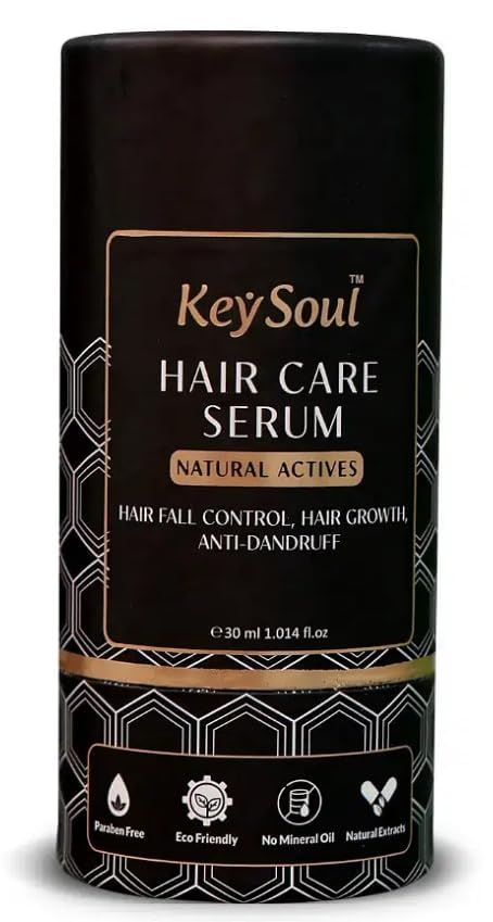 Key Soul Hair Care Serum Promotes Hair Growth, Reduces Dandruff & Hair Fall | With Natural Actives Only No Mineral Oils 30ml Each (Pack Of 1) Key Soul Hair Care Serum Promotes Hair Growth, Reduces Dandruff & Hair Fall | With Natural Actives Only No Mineral Oils 30ml Each (Pack Of 1)