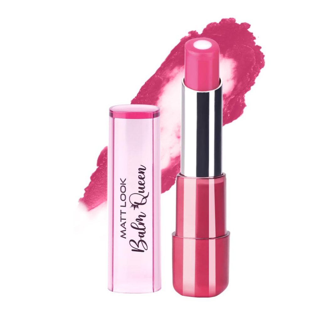 MATT LOOK balm Queen Hydrating Lip Shine for dry & chapped lips With Vitamin E, Shea Butter and Green Tea leaf Extract, Lip Proection and nourishment, 2.7g – Juliet Rose MATT LOOK balm Queen Hydrating Lip Shine for dry & chapped lips With Vitamin E, Shea Butter and Green Tea leaf Extract, Lip Proection and nourishment, 2.7g – Juliet Rose