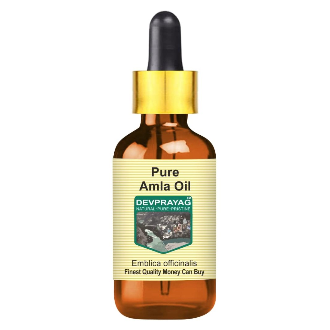 Devprayag Amla Oil (Emblica officinalis) with Glass Dropper | Infused | Pure | Non-Sticky | Lightweight | For Hair Care Routines | Men & Women | Traditional Use | Natural | 5ml Devprayag Amla Oil (Emblica officinalis) with Glass Dropper | Infused | Pure | Non-Sticky | Lightweight | For Hair Care Routines | Men & Women | Traditional Use | Natural | 5ml